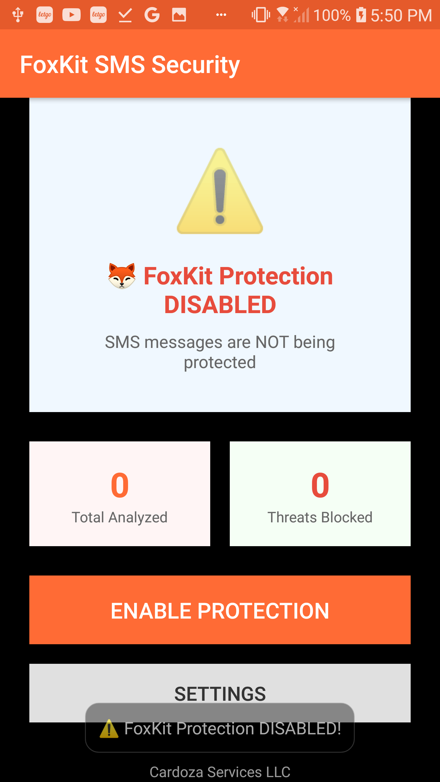 FoxKit Protection Disabled